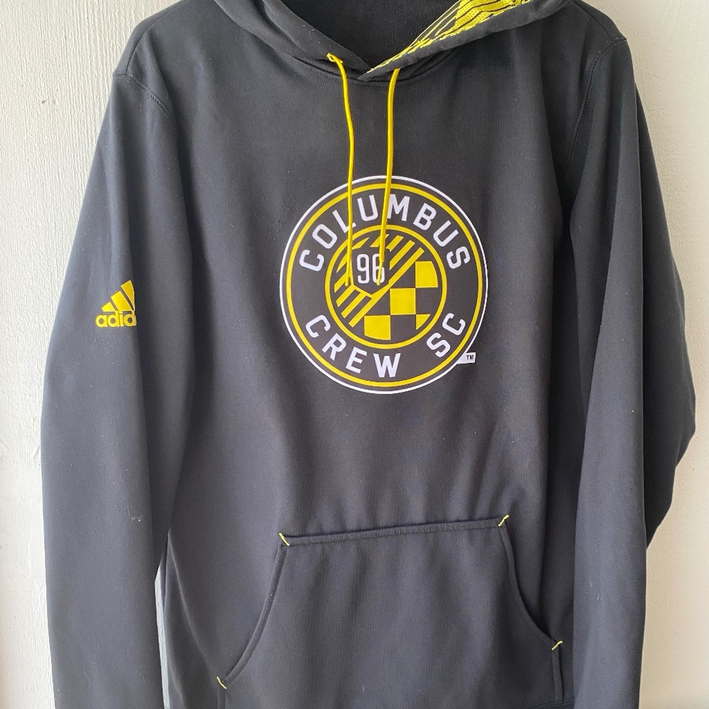 Adidas Columbus 96 Crew black soccer hoodie